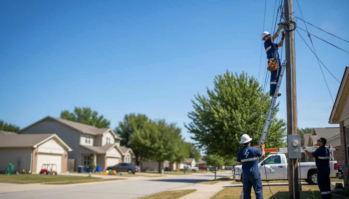 Residential electrician providing installation services in Ivydale, WV